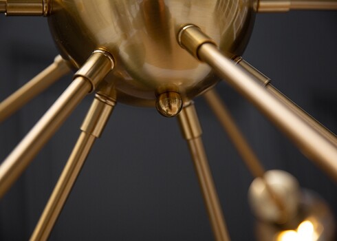 Rippvalgusti SPUTNIK kuldne, 87x87xH142 cm