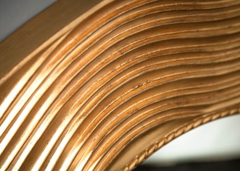 Seinapeegel CIRCLE kuldne, D100x4 cm