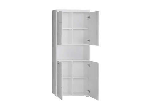 Vannitoakapp AMANDA valge kõrgläige / valge, 73x31xH190 cm