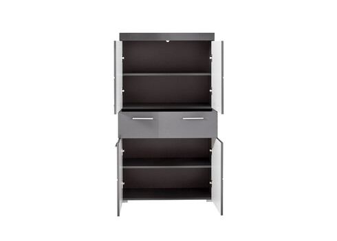 Vannitoakapp AMANDA hall kõrgläige / hall, 73x31xH132 cm