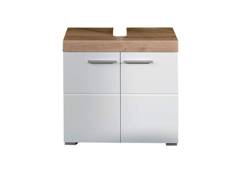 Valamukapp AMANDA valge läige / tamm, 60x34xH56 cm