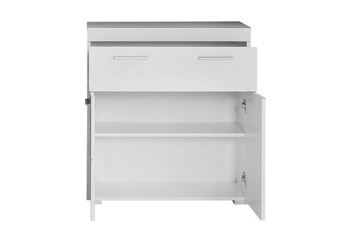 Vannitoakapp AMANDA valge kõrgläige / valge, 73x31xH79 cm