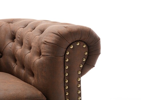 Diivan CHESTERFIELD II antiikpruun, 205x87xH72 cm