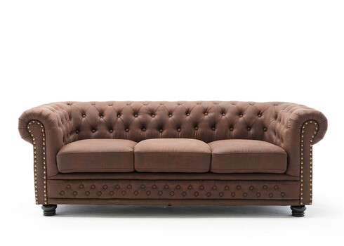 Diivan CHESTERFIELD II antiikpruun, 205x87xH72 cm
