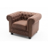 Tugitool CHESTERFIELD antiikpruun, 105x87xH72 cm