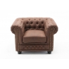 Tugitool CHESTERFIELD antiikpruun, 105x87xH72 cm