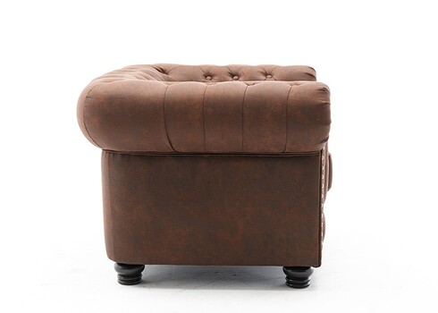 Tugitool CHESTERFIELD antiikpruun, 105x87xH72 cm