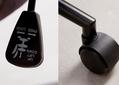 Kontoritool EUPHORIA tumehall, 58x61xH81-91 cm