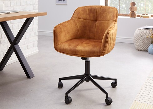 Kontoritool EUPHORIA sinepikollane, 58x61xH81-91 cm