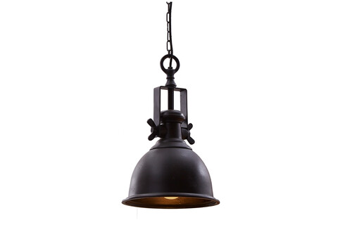 Rippvalgusti INDUSTRIAL must, D29xH45 cm