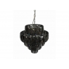 Rippvalgusti CRYSTAL tumehall, D50xH51 cm