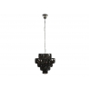 Rippvalgusti CRYSTAL tumehall, D50xH51 cm