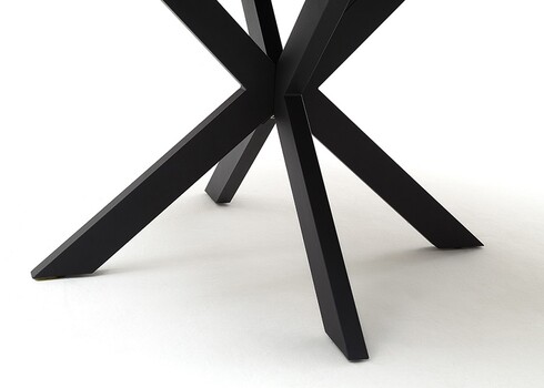 Pikendatav söögilaud WINNIPEG antratsiit / must, 120(160)x120xH76 cm