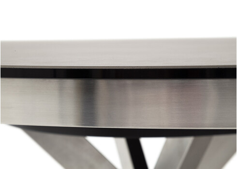 Pikendatav söögilaud WINNIPEG antratsiit / roostevaba teras, 120(160)x120xH76 cm