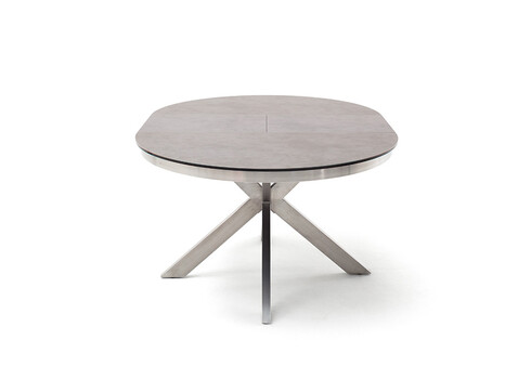 Pikendatav söögilaud WINNIPEG antratsiit / roostevaba teras, 120(160)x120xH76 cm