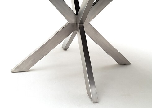 Pikendatav söögilaud WINNIPEG antratsiit / roostevaba teras, 120(160)x120xH76 cm