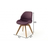 Tool HENDERSON tumepunane, 52x65xH85 cm