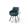 Tool SASSELLO sinine, 60x61xH87 cm