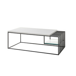Diivanilaud JUBA valge, 120x60xH40 cm