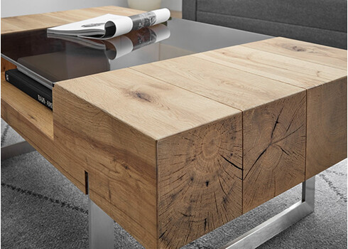 Diivanilaud REWA metsik tamm, 110x60xH40 cm