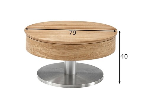 Diivanilaud SUVA metsik tamm, D79xH40 cm