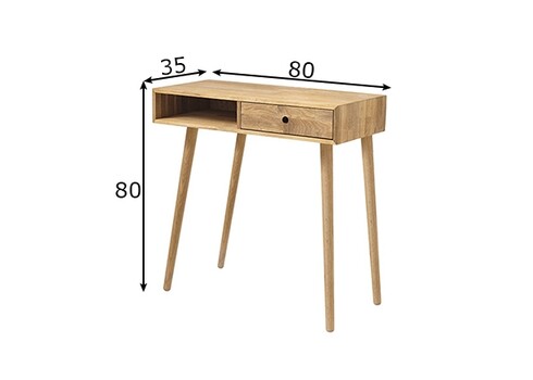 Konsoollaud AGRA metsik tamm, 80x35xH80 cm