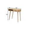 Konsoollaud AGRA metsik tamm, 80x35xH80 cm