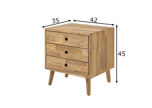 Kummut AGRA metsik tamm, 42x35xH45 cm