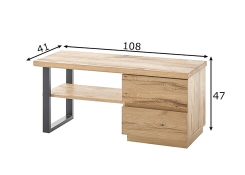 Esikupink YORKSHIRE tamm, 108x41xH47 cm