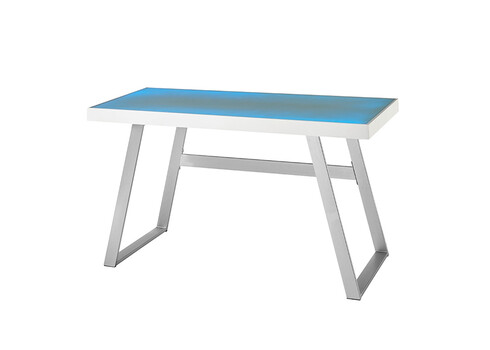 Kirjutuslaud TIFLIS mattvalge, 140x60xH75 cm, LED