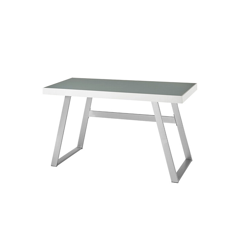 Kirjutuslaud TIFLIS mattvalge, 140x60xH75 cm, LED