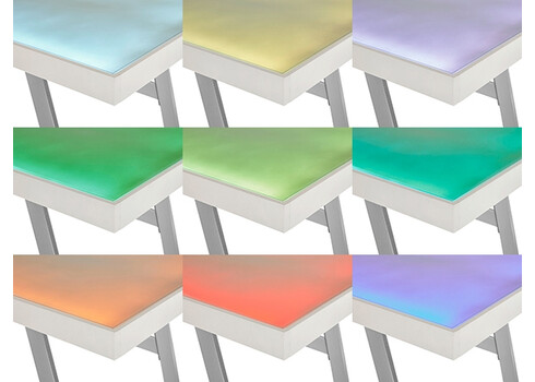 Kirjutuslaud TIFLIS mattvalge, 140x60xH75 cm, LED