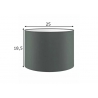 Lambivari BLING antratsiit, D25xH18,5 cm