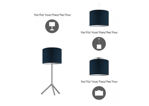 Lambivari BLING tumesinine, D25xH19 cm