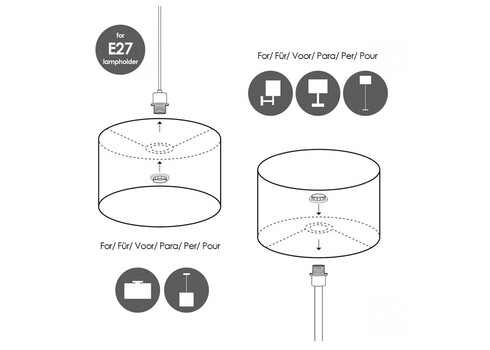 Lambivari BLING tumesinine, D40xH22 cm