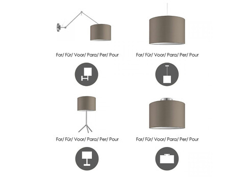 Lambivari BLING hallikaspruun, D30xH20 cm