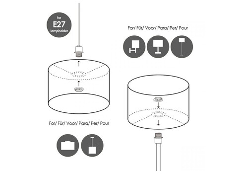Lambivari BLING hallikaspruun, D30xH20 cm