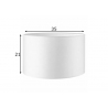 Lambivari BLING valge, D35xH21 cm