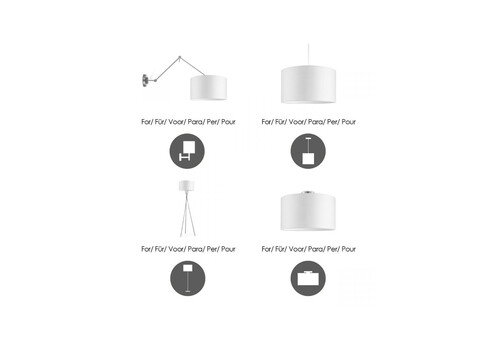 Lambivari BLING valge, D40xH22 cm