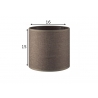 Lambivari CANVAS pruun, D16xH15 cm