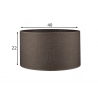 Lambivari CANVAS pruun, D40xH22 cm