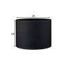 Lambivari CANVAS süsihall, D25xH18 cm