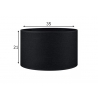 Lambivari CANVAS süsihall, D35xH21 cm