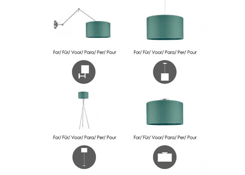 Lambivari CANVAS türkiis, D30xH21 cm