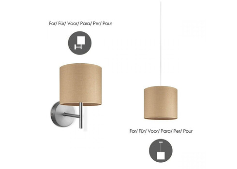 Lambivari CANVAS helepruun, D20xH17 cm