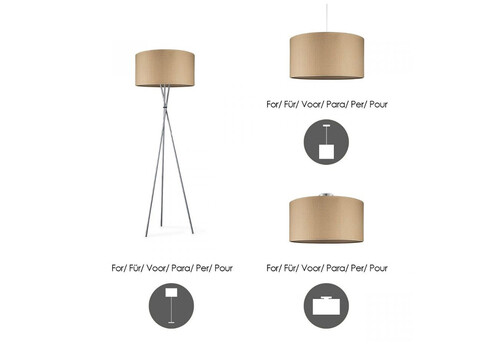 Lambivari CANVAS helepruun, D40xH22 cm