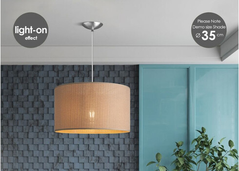 Lambivari CANVAS helepruun, D40xH22 cm