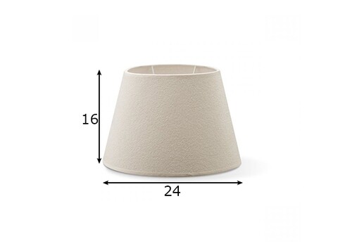 Lambivari MELROSE naturaalne valge, D24xH16 cm