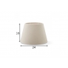 Lambivari MELROSE naturaalne valge, D24xH16 cm