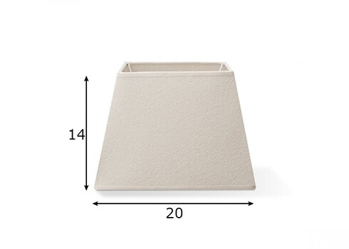 Lambivari MELROSE naturaalne valge, 20x20xH14 cm